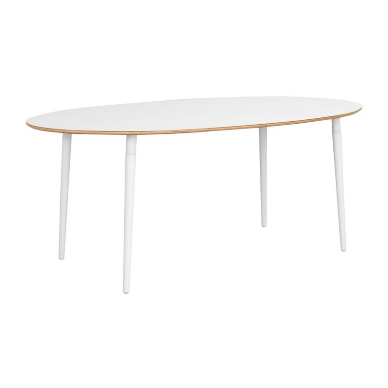 RO Fusio Dining Table Oval White